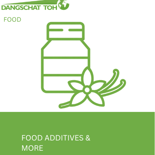 Food additives including acids, aroma ingredients, thickening agents, fillers and functional ingredients for food applications