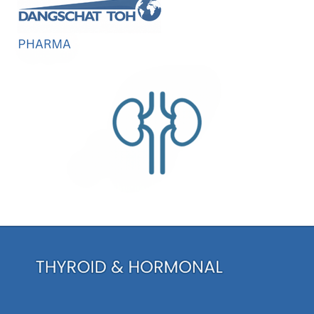 Thyroid and hormonal APIs from Dangschat T.O.H. for hormone replacement and endocrine pharmaceutical formulations