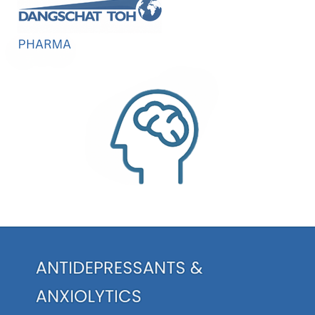 Antidepressant and anxiolytic APIs from Dangschat T.O.H. for depression, anxiety and mental health pharmaceutical formulations
