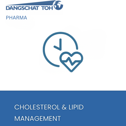 Pharmaceutical ingredients for cholesterol and lipid management from Dangschat T.O.H. for cardiovascular formulations