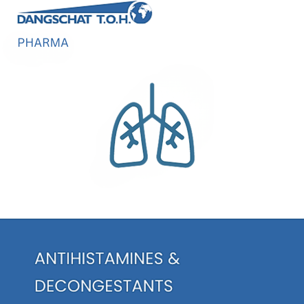 Antihistamine and decongestant APIs from Dangschat T.O.H. for allergy relief, nasal congestion and respiratory formulations